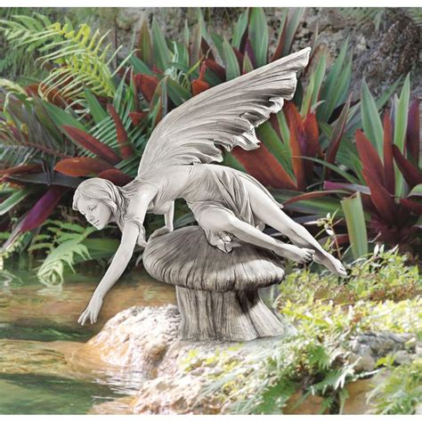 Design Toscano The Daydream Fairy Garden Statue, 18 Inch, Polyresin, Antique Stone - Walmart.com