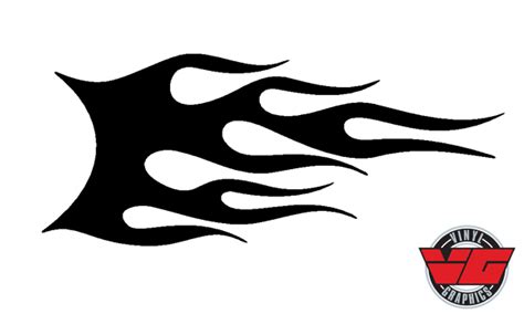 Vehicle Graphics - Flame Decals - 29F Flame Decal