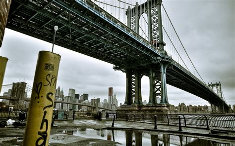 Graffiti bridges new york city manhattan bridge wallpaper | 2560x1600 | 13711 | WallpaperUP