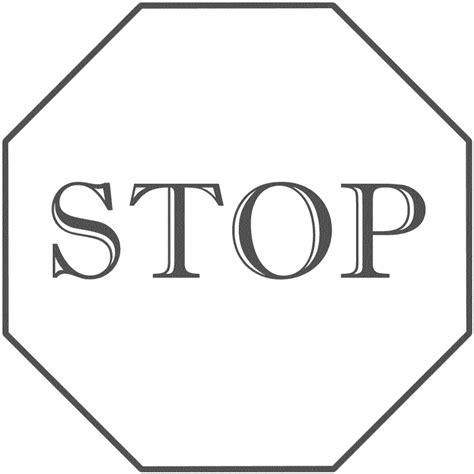 Stop Sign Template Printable - ClipArt Best