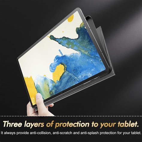 INFILAND Galaxy Tab S9+ Plus/Tab S9 FE Plus Case, Multi-Angle Stand Cover Compatible with ...