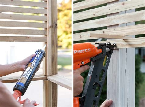 How to Build an Inexpensive Slat Wood Privacy Fence - A Beautiful Mess