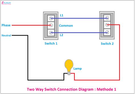 Two Way Switch Circuit Diagram