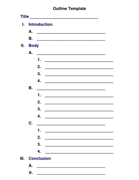 Sermon Outline Template Word