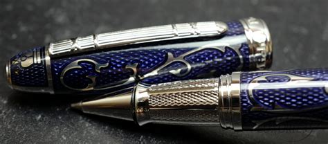 Michel Perchin Art Deco Monogram Limited Edition Fountain Pen/Rollerball Convertible