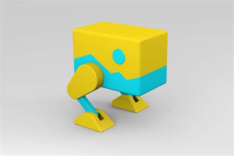 Free STL file geometry dash robot figure 💨・3D print model to download・Cults