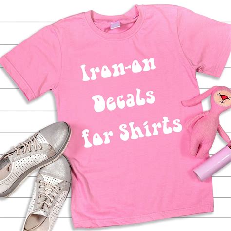 Iron-on Decals for Shirts / Heat Transfer Decals for T-shirts / Personalized Decals for Shirts ...