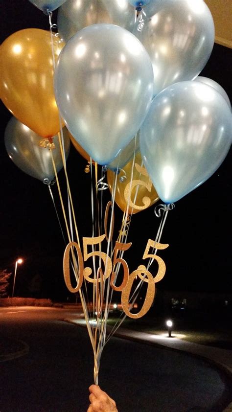 50th Birthday Decorations, Flying 50 Balloon Bouquet 50th Anniversary Balloons - Choice of ...