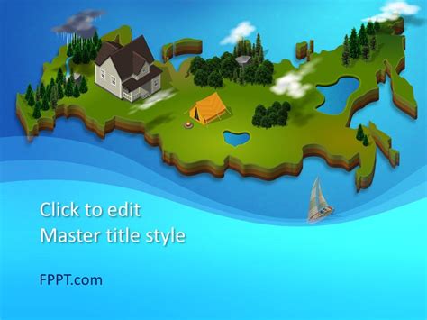 Free 3D Map PowerPoint Template - Free PowerPoint Templates