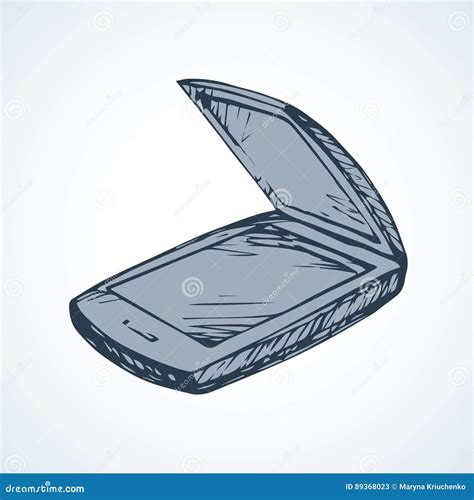 Scanner. Vector drawing stock vector. Illustration of business - 89368023