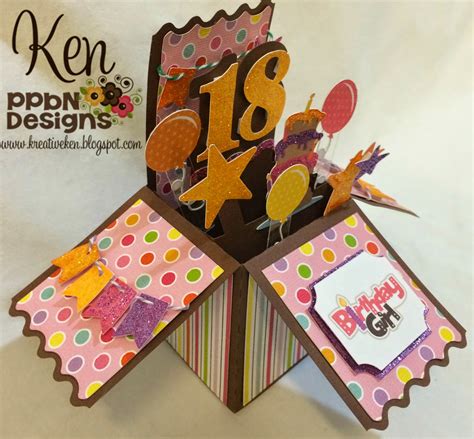 PPbN Designs Blog: 18 BIRTHDAY CARD IN A BOX