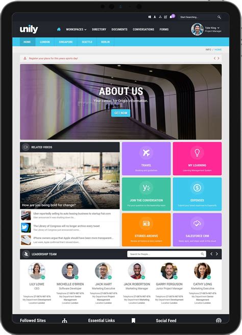 Simple and engaging intranet design ideas to inspire you – Artofit