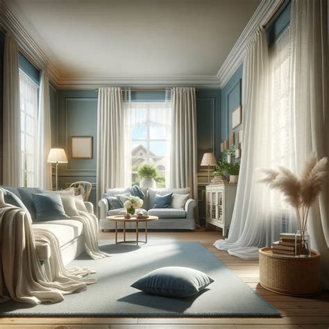 19 Curtain Colors to Flawlessly Enhance Blue Walls