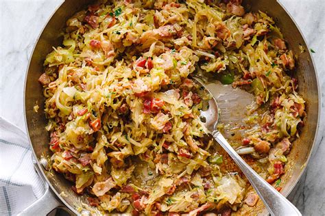 Bacon Cabbage Recipe – Pan-Fried Cabbage with Bacon — Eatwell101