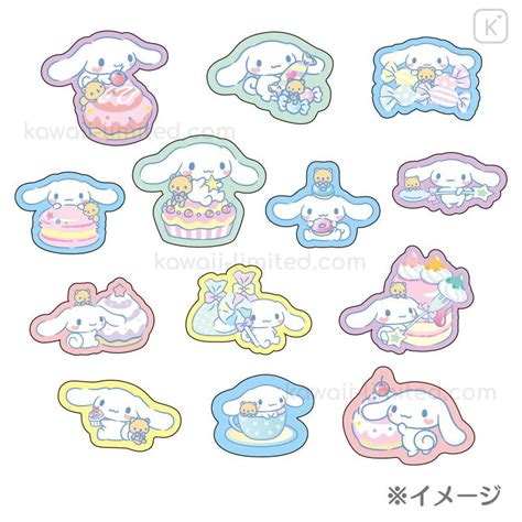 Japan Sanrio Sweets Stickers with Cake Box - Cinnamoroll | Kawaii Limited