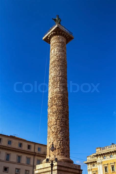 Famous Trajan's Column in Rome city by ... | Stock image | Colourbox