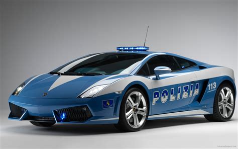 Widescreen Lamborghini Italian Police Car Wallpaper | HD Car Wallpapers | ID #940