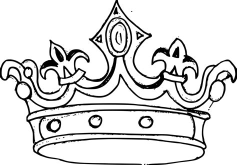 Crown Outline Drawing