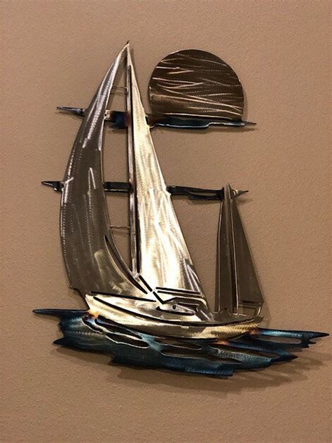 Sailboat Metal Art, Metal Wall Art, Sailboat, Wall Art, Home Decor, Metal Wall Decor, Sailboat ...