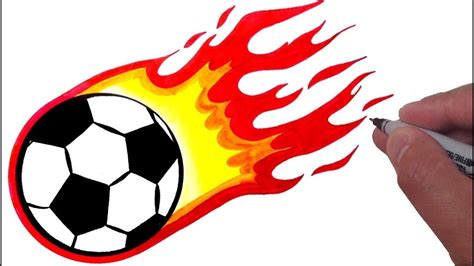 Fire Football Easy Drawing - You can edit any of drawings via our online image editor before ...