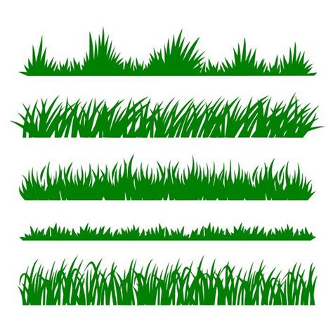 Wild Grass border SVG Files Grass Dxf Files Grass Clipart | Etsy