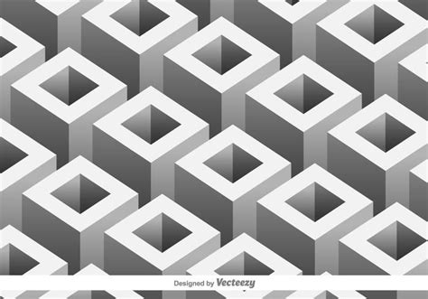 Vector pattern with 3D geometric shapes 125747 Vector Art at Vecteezy