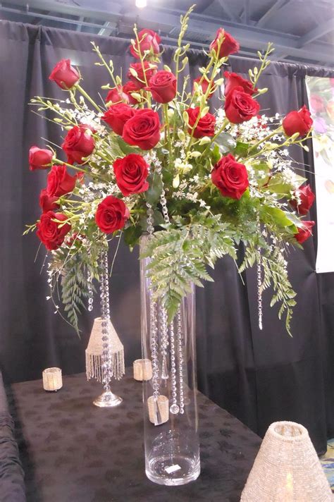 Red Wedding Flower Arrangements : Altar Arrangement Red & White | Large flower arrangements ...