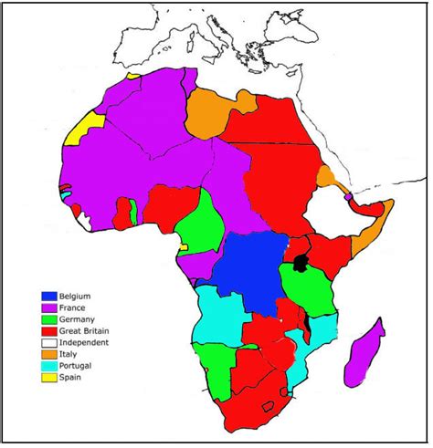 Imperialism Africa Map Diagram | Quizlet