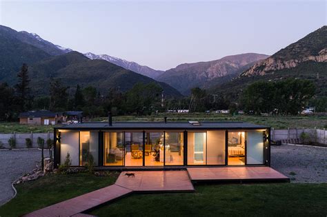 2 Bedroom Metal/Wood Prefab Modular House, Chile: Prefab Modular Homes and Buildings