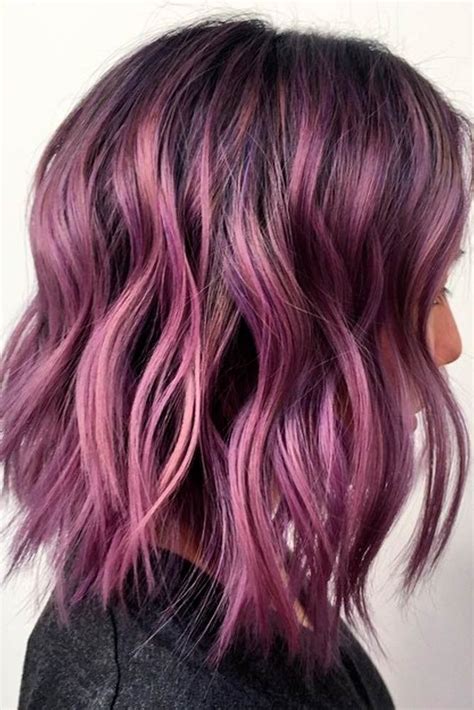 Cute Balayage Purple Hair picture 3 Light Purple Hair, Dyed Hair Blue, Hair Color Purple, Light ...