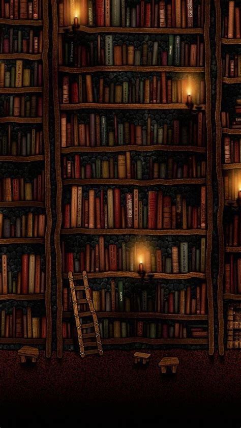 The Old-Fashioned Library | Iphone wallpaper books, Wallpaper bookshelf, Book wallpaper