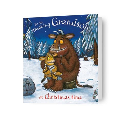 Gruffalo Grandson Christmas Card for Him to an Amazing - Etsy