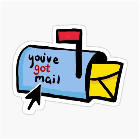 "You've Got Mail" Sticker for Sale by MsKayleenMarie | Redbubble