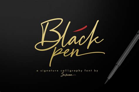 Black Pen Signature Font - Free Fonts