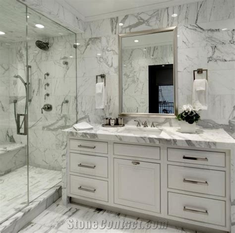 Statuary Marble Bathroom Design, Bathroom Top from Poland - StoneContact.com