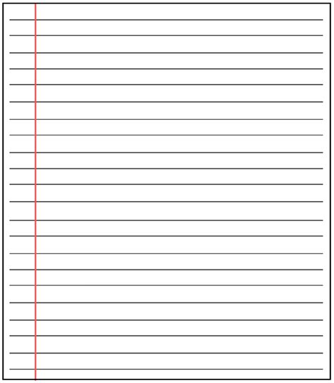 Free Printable Blank Lined Paper Template In Pdf Word How To With Microsoft Word Lined Paper ...