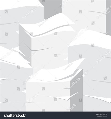 Paper Pile Flat Illustration Paperwork Office Stock Illustration 625930058 | Shutterstock