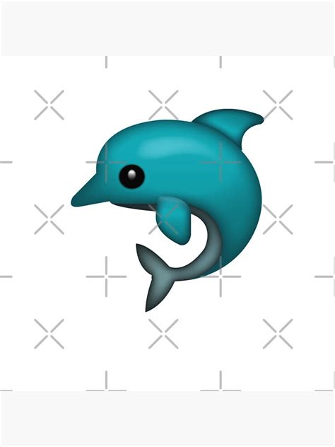 "Cute Dolphin Emoji" Throw Pillow by PrintPress | Redbubble