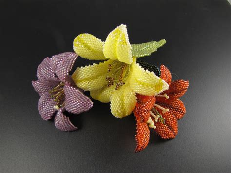 Seed Bead Flower Patterns Free Web Instant Download Beading Pattern 2 Drop Peyote Stitch ...