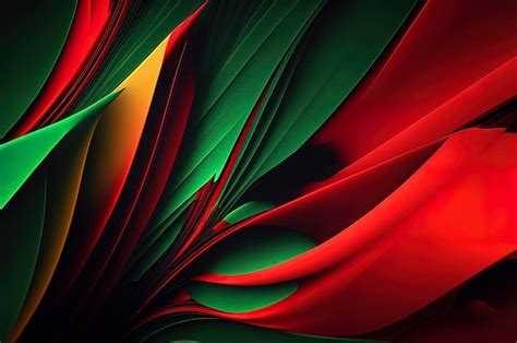 Premium Photo | Red and green abstract background abstract wave background with red and green colors