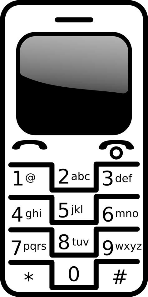 cellphone clipart black and white 10 free Cliparts | Download images on Clipground 2024