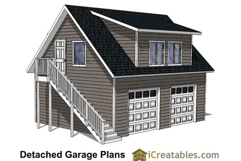 Free Garage Plans 2 Car With Loft