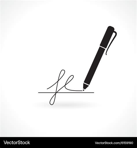 Signature Royalty Free Vector Image - VectorStock