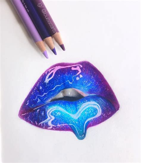 Lips Drawing Nachzeichnen Lippen Zeichnen Bunt - lyrical-venus