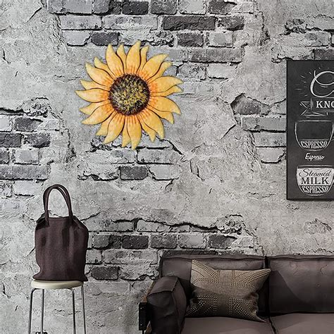 13 Inch Metal Sunflower Wall Art Wall Decor Fence Decor Yard | Etsy