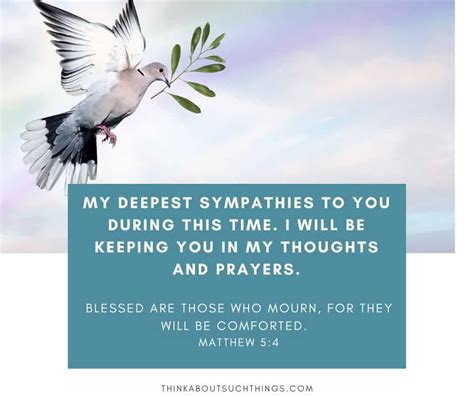 24 Comforting Biblical Condolence Messages To Share | Think About Such Things