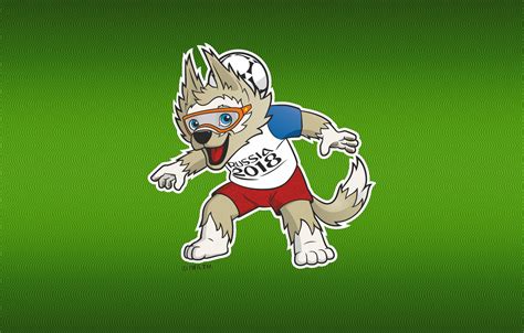 Wallpaper Sport, Football, Wolf, Russia, 2018, FIFA, FIFA, World Cup 2018, Mascot, Zabijaka ...