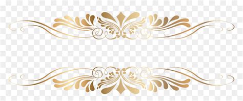 Decorative Line Gold Clipart Png, Transparent Png - vhv