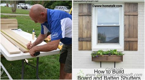 Board and Batten Shutters DIY Tutorial - DIY Home Tutorials