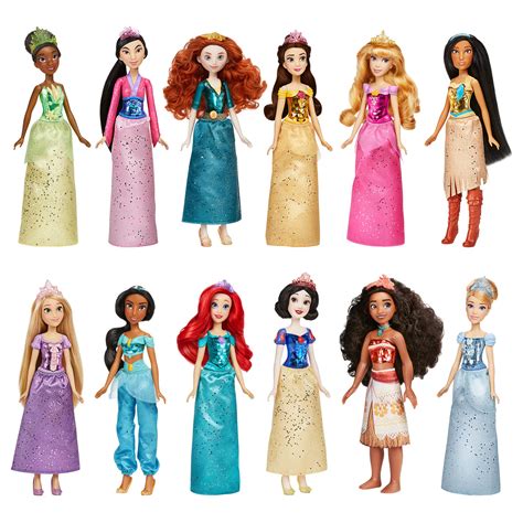 Buy Disney Princess Royal Collection, 12 Royal Shimmer Fashion Dolls with Skirts and Accessories ...